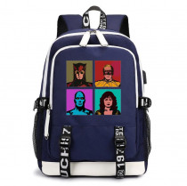 Рюкзак Хранители (Watchmen) синий с USB-портом №1