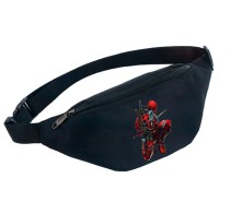 Поясная сумка Дедпул (Deadpool) черная №1