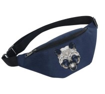 Поясная сумка с Медвежатами (Панда) синяя №5