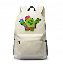 Рюкзак Спайк Браво Старс (Brawl Stars) белый №2