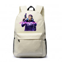 Рюкзак Киберпанк (Cyberpunk 2077) белый №3