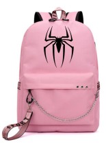 Рюкзак Паук - Майлз Моралес (Miles Morales) розовый с цепью №2