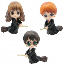 Набор фигурок Гермиона, Рон и Гарри Поттер на метле