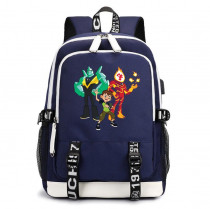 Рюкзак Бен 10 (BenTen) синий с USB-портом №3