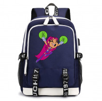 Рюкзак Старфаер (Teen Titans GO) синий с USB-портом №5