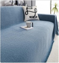 Покрывало для дивана синий 180x230см