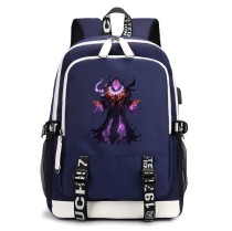 Рюкзак орк-шаман Клык (Solo Leveling) синий с USB-портом №4