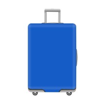 Синий чехол на чемодан (размер S)