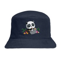 Панама милая Панда в кастрюле синяя №2