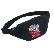 Поясная сумка Том и Джерри (Tom and Jerry) черная №2