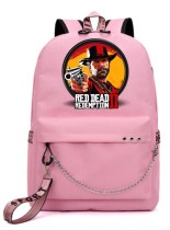 Рюкзак персонаж из игры Red Dead Redemption розовый с цепью №1