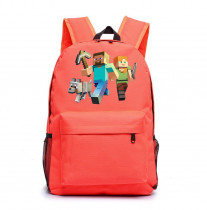 Рюкзак Майнкрафт (Minecraft) оранжевый №2