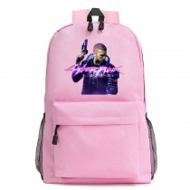 Рюкзак Киберпанк (Cyberpunk 2077) розовый №3