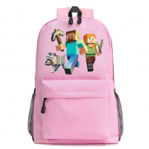 Рюкзак Майнкрафт (Minecraft) розовый №2