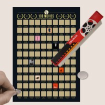 Скретч постер "100 фильмов"