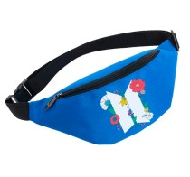 Поясная сумка BTS голубая №6