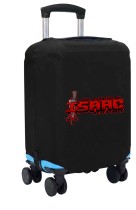 Чехол на чемодан M - Исаак (The Binding of Isaac) черный №1
