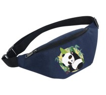Поясная сумка с Медвежатами (Панда) синяя №7