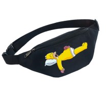 Поясная сумка Симпсоны (The Simpsons) черная №2