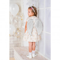 Карнавальный костюм для девочек "Ангелочек" крылья, нимб, термонаклейка