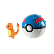 Фигурка Покемон - Pokemon Throw 'N' Pop Charmander and Great Ball