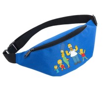 Поясная сумка Симпсоны (The Simpsons) голубая №3