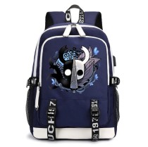 Рюкзак Рыцарь из игры Hollow Knight синий с USB-портом №1