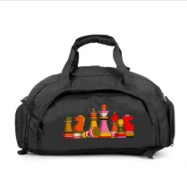 Сумка-рюкзак Шахматы (Chess) черная №2