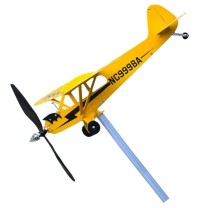 Металлический самолёт NC999BA - флюгер 20см
