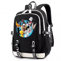 Рюкзак Космический джем (Space Jam) черный с USB-портом №4