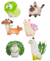 Набор из 6 фигурок "Животные в виде овощей" - Vegetables Fairy
