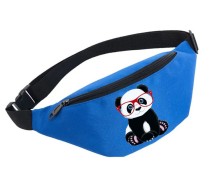 Поясная сумка с Медвежатами (Панда) голубая №8