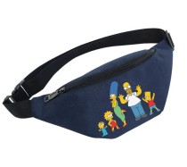 Поясная сумка Симпсоны (The Simpsons) синяя №3
