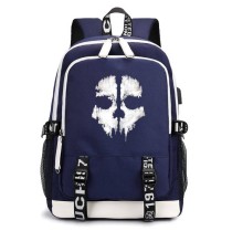 Рюкзак Гоуст - Ghost (Call of Duty)  синий с USB-портом №3