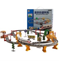 Детская железная дорога - Скоростной поезд (100 деталей)