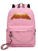 Рюкзак Кунг-фу панда (Kung Fu Panda) розовый с цепью №4