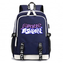 Рюкзак Фрайдей Найт Фанкин (Friday Night Funkin) синий с USB-портом №1