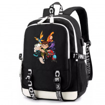 Рюкзак персонажи Бен 10 (BenTen) черный с USB-портом №4