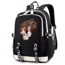 Рюкзак Тайная жизнь домашних животных черный с USB-портом №2