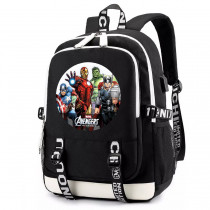 Рюкзак Мстители (Avengers) черный с USB-портом №6