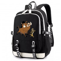 Рюкзак Тимон и Пумба черный с USB-портом №1