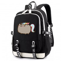 Рюкзак Пушин-Единорог черный с USB-портом №3