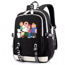 Рюкзак Гриффины (Family Guy) черный с USB-портом №1