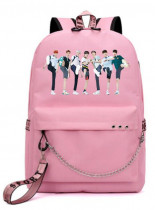 Рюкзак MONSTA X розовый с цепью №1