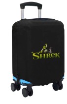 Чехол на чемодан M - Шрек (Shrek) черный №1