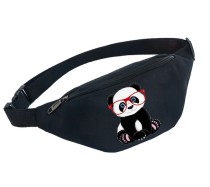 Поясная сумка с Медвежатами (Панда) черная №8