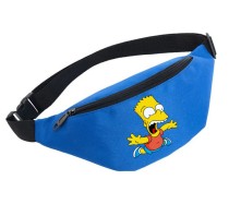 Поясная сумка Симпсоны (The Simpsons) голубая №4