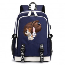 Рюкзак Тайная жизнь домашних животных синий с USB-портом №2