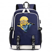 Рюкзак Миньон (Гадкий я) синий с USB-портом №5