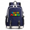 Рюкзак с логотипом Марио (Mario) синий с USB-портом №2
